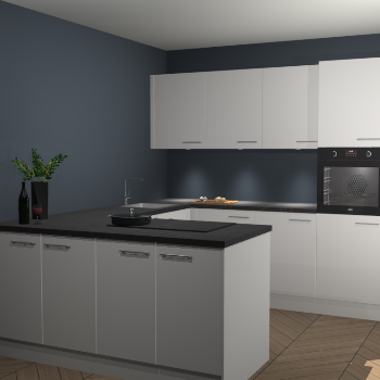 Zijdegrijze keuken Rosario 69650