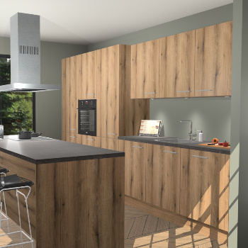 Goud Eiken keuken Straatsburg 49735