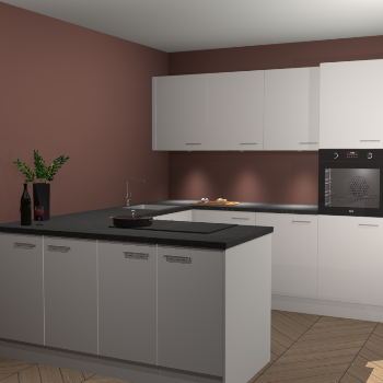 Zijdegrijze keuken Rosario 69651