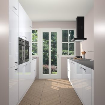 Sneeuwwitte hoogglans keuken Olympia 88431