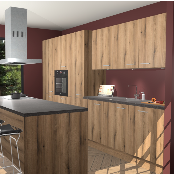 Goud Eiken keuken Straatsburg 49740