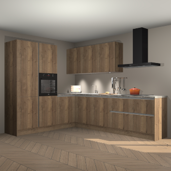 Chocolade eiken greeploze keuken Parla 84718