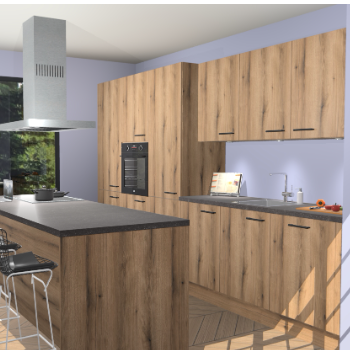 Goud Eiken keuken Straatsburg 49750