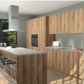 Goud Eiken keuken Straatsburg 49736