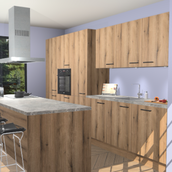 Goud Eiken keuken Straatsburg 49751