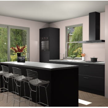 Zwarte keuken Toulouse 49260