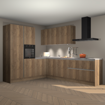 Chocolade eiken greeploze keuken Parla 84724