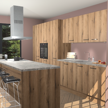 Goud Eiken keuken Straatsburg 49756