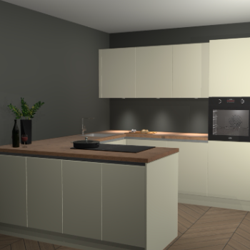 Magnolia greeploze keuken Rosario 69701