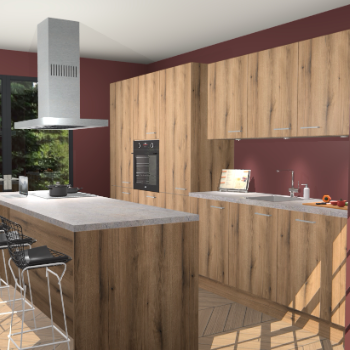 Goud Eiken keuken Straatsburg 49742