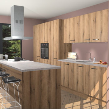 Goud Eiken keuken Straatsburg 49757