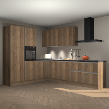 Chocolade eiken greeploze keuken Parla 84732