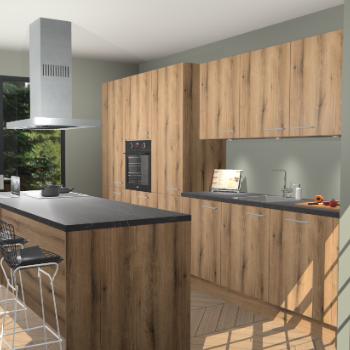 Goud Eiken keuken Straatsburg 49738