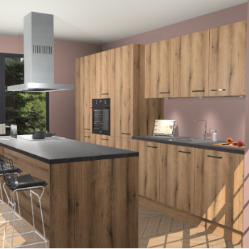 Goud Eiken keuken Straatsburg 49758