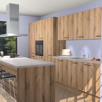 Goud Eiken keuken Straatsburg 49752