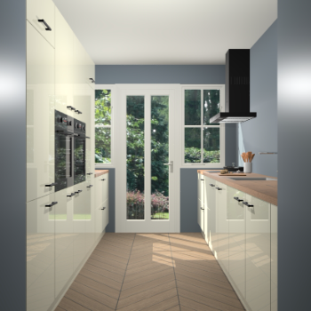 Magnolia hoogglans keuken Olympia 88513