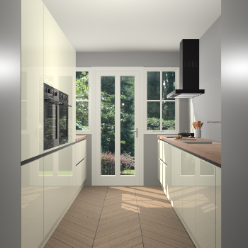 Magnolia hoogglans greeploze keuken Olympia 88516