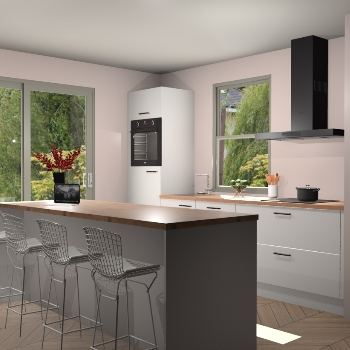 Zijdgrijze keuken Toulouse 49476