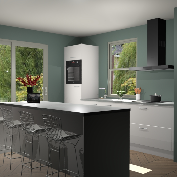 Zijdegrijze keuken Toulouse 49506