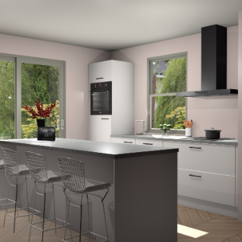 Zijdgrijze keuken Toulouse 49509