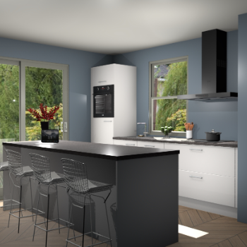 Zijdegrijze keuken Toulouse 49519