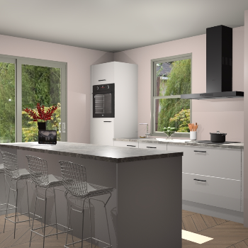 Zijdgrijze keuken Toulouse 49538