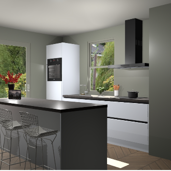 Sneeuwwitte greeploze keuken Toulouse 49717