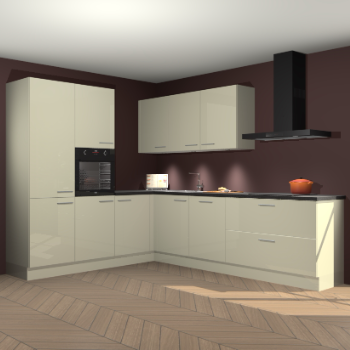 Magnolia hoogglans keuken Parla 90836