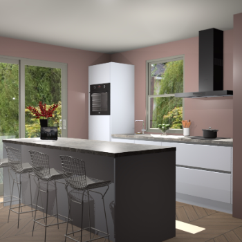 Sneeuwwitte greeploze keuken Toulouse 49775