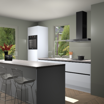 Sneeuwwitte greeploze keuken Toulouse 49788