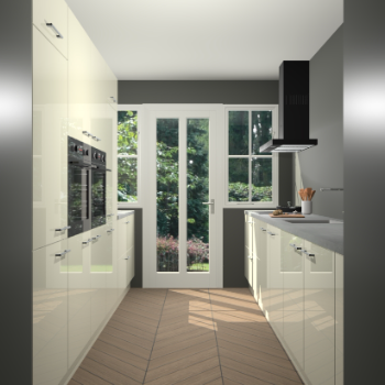 Magnolia hoogglans keuken Olympia 88519