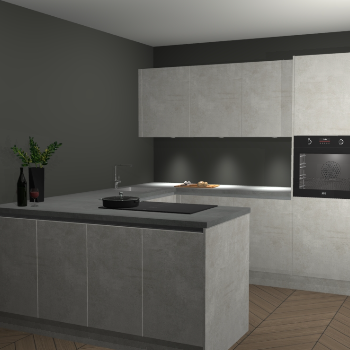  Beton opaal greeploze keuken Rosario 70402