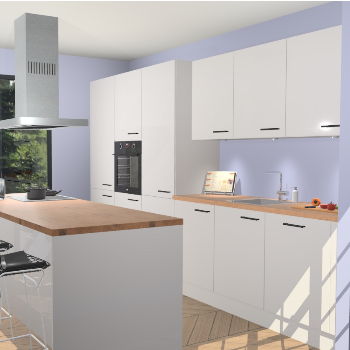 Zijdegrijze Hoogglans keuken Straatsburg 50161