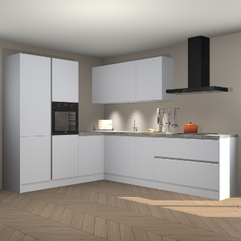 Sneeuwwitte greeploze keuken Parla 87510