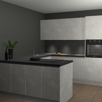  Beton opaal greeploze keuken Rosario 70417