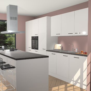 Zijdegrijze Hoogglans keuken Straatsburg 50241