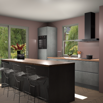 Beton Parelgrijs greeploze keuken Toulouse 51764