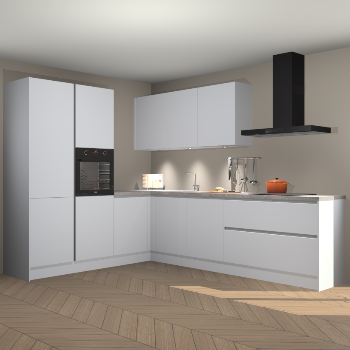 Sneeuwwitte greeploze keuken Parla 87528