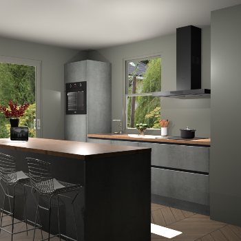 Beton Parelgrijs greeploze keuken Toulouse 51770