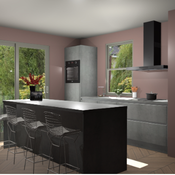 Beton Parelgrijs greeploze keuken Toulouse 51788