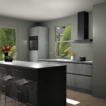 Beton Parelgrijs greeploze keuken Toulouse 51791