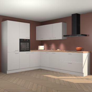 Zijdegrijze keuken Parla 87553