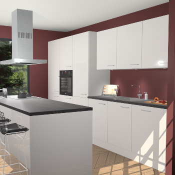 Zijdegrijze Hoogglans keuken Straatsburg 50229