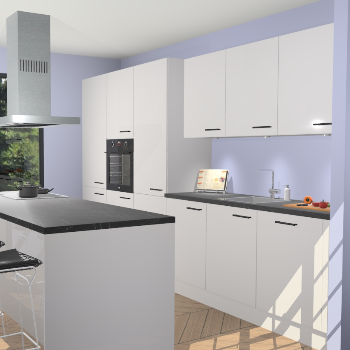 Zijdegrijze Hoogglans keuken Straatsburg 50239