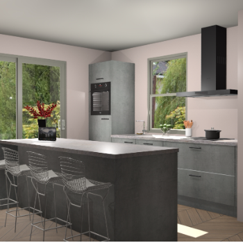 Beton Parelgrijs keuken Toulouse 52313