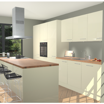 Magnolia Hoogglans keuken Straatsburg 50321