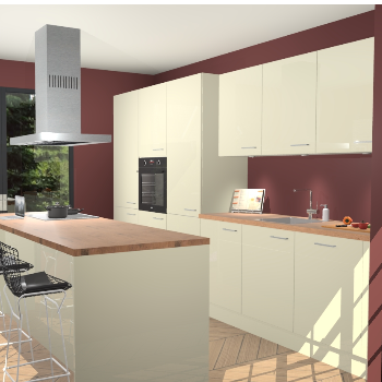 Magnolia Hoogglans keuken Straatsburg 50322