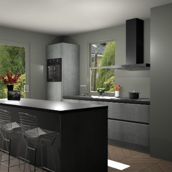 Beton Parelgrijs greeploze keuken Toulouse 52321