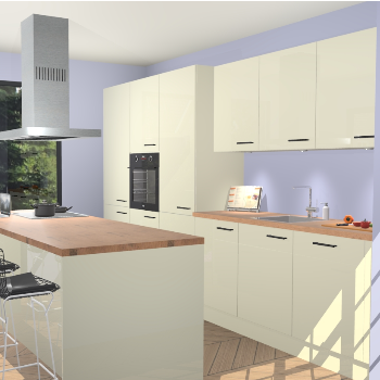 Magnolia Hoogglans keuken Straatsburg 50324