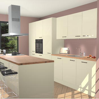 Magnolia Hoogglans keuken Straatsburg 50325